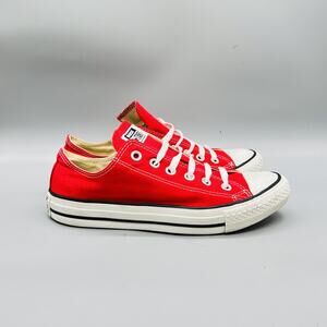 Converse Shoes Mens 6 Womens 8 Red Canvas Chuck Taylor All Star Sneakers